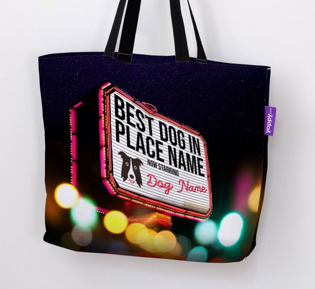 Best Dog in Lights: Personalized {breedFullName} Canvas Bag 